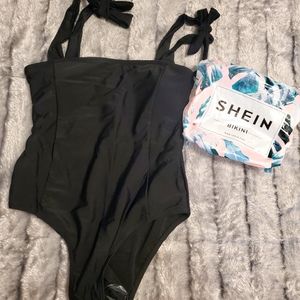 SHEIN Black one piece swim suit size Small